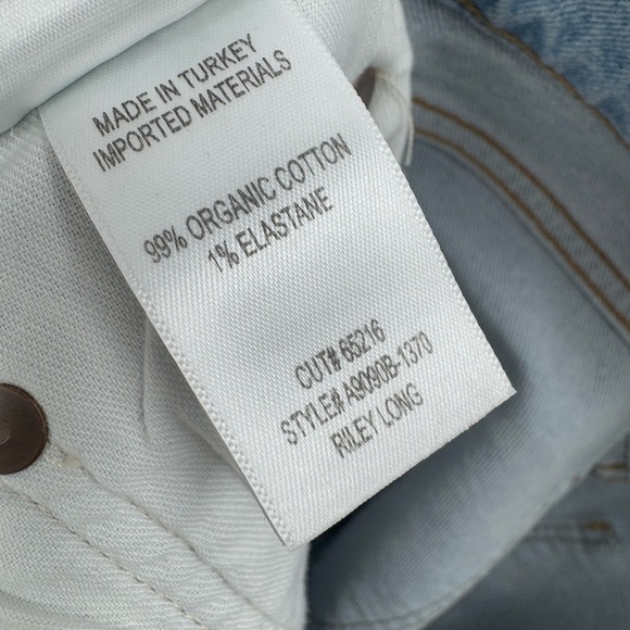 Agolde Riley Long Straight Jeans in Cove Size 28 B2768 - Picture 9 of 9